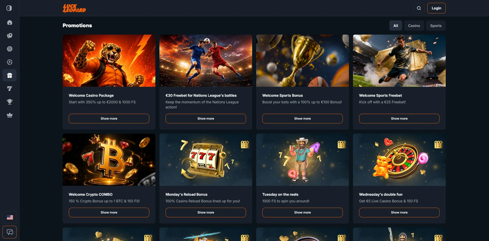 Promotions — LuckLeopard Casino